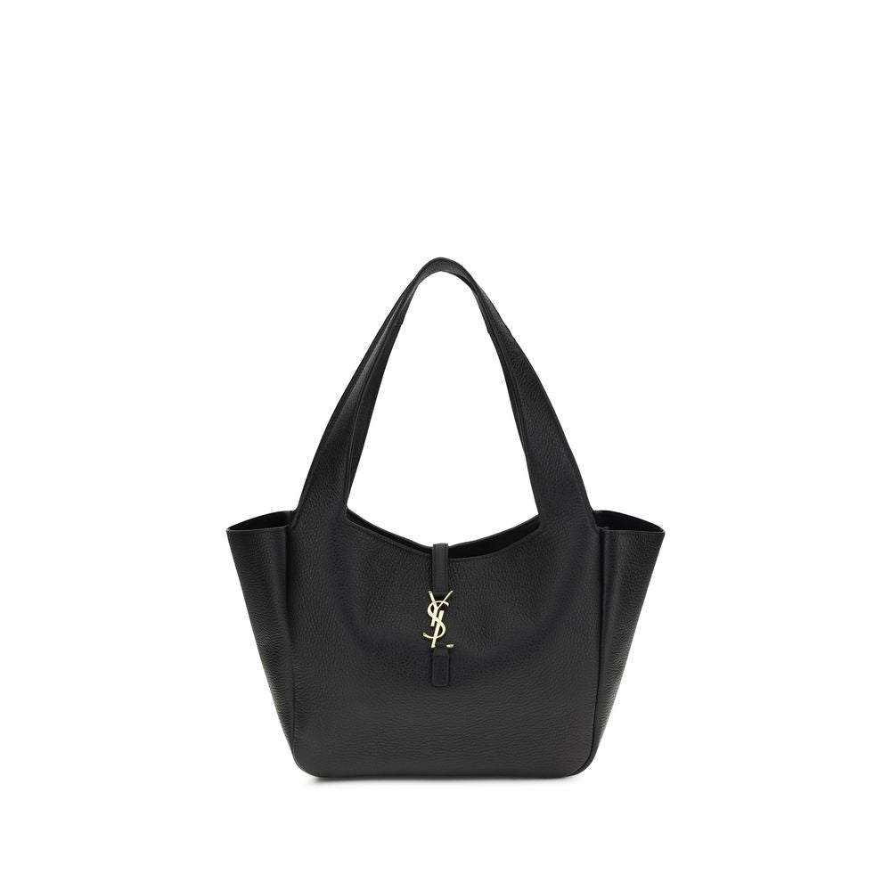 Saint Laurent Le 5 à 7 Bea Small Schultertasche in Schwarz aus edlen Materialien
