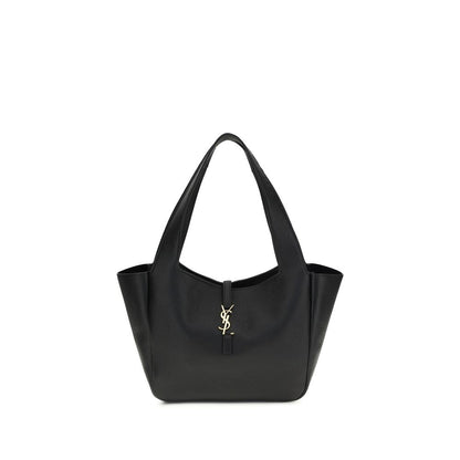 Saint Laurent Le 5 à 7 Bea Small Schultertasche in Schwarz aus edlen Materialien