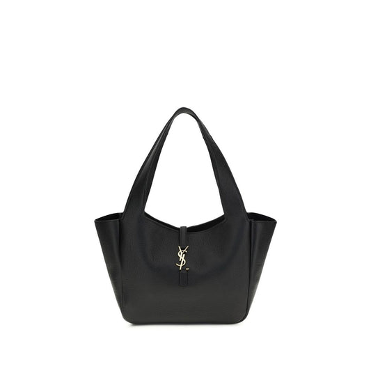 Saint Laurent Le 5 à 7 Bea Small Schultertasche in Schwarz aus edlen Materialien