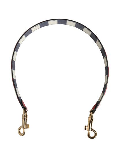 Schulterriemen aus Leder mit Streifenmuster in Multicolor
