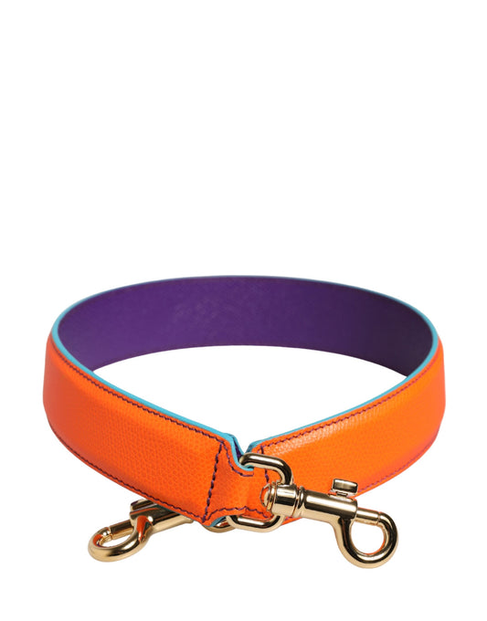 Orange Lila Kalbsleder Taschen-Accessoire Schultergurt