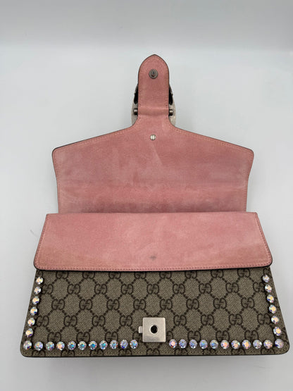 GUCCI DIONYSUS GG Supreme mit Diamanten Handtasche