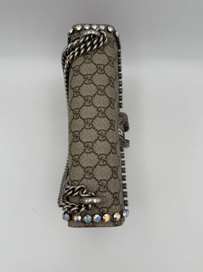 GUCCI DIONYSUS GG Supreme mit Diamanten Handtasche