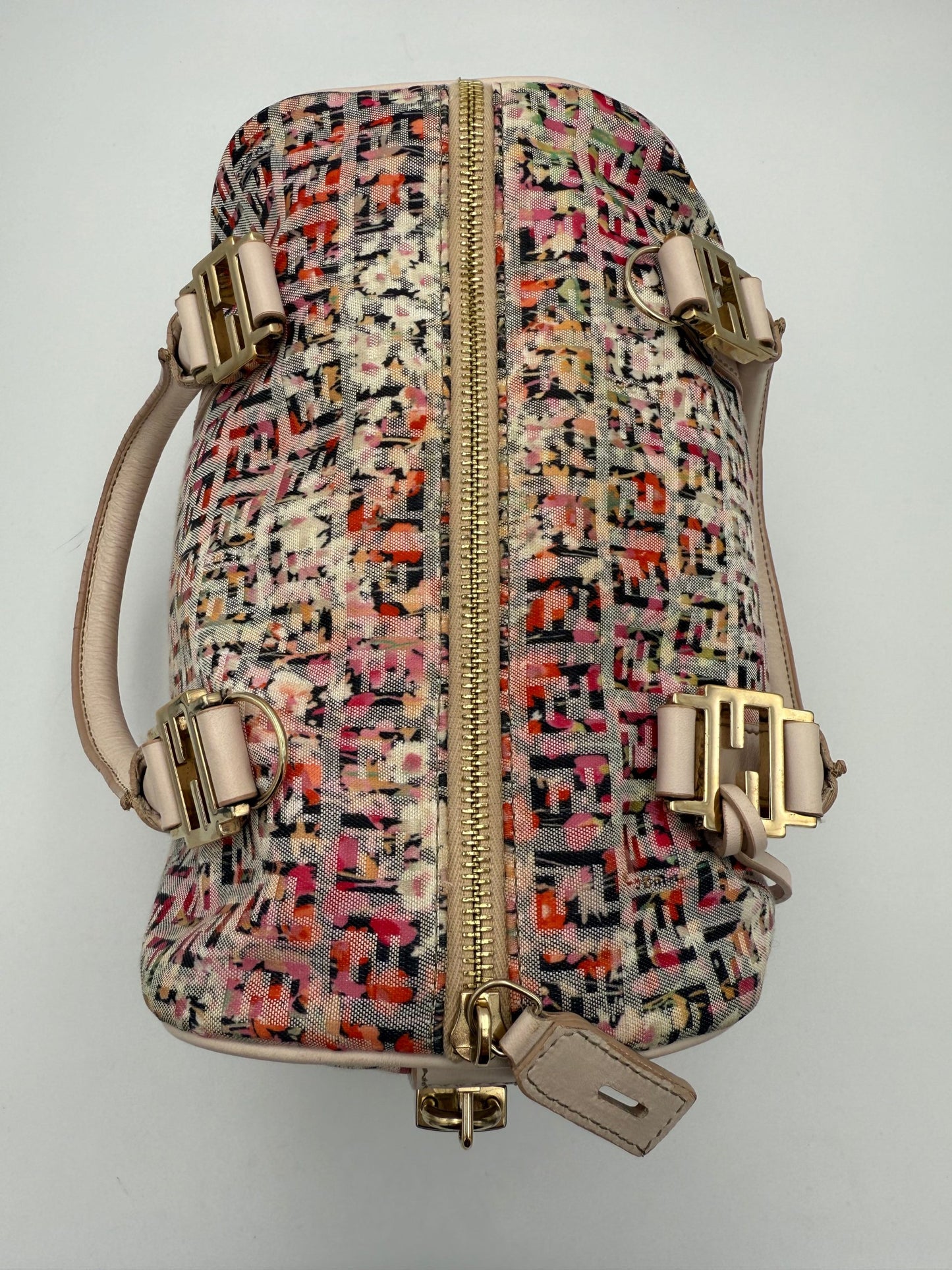 FENDI FF Canvas Fiori Handtasche
