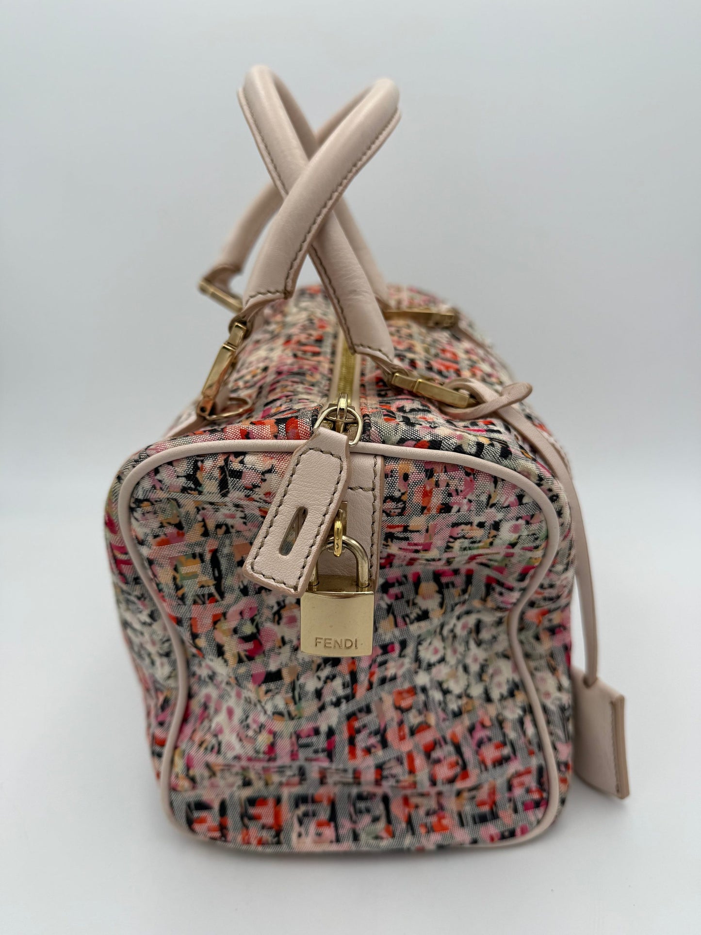FENDI FF Canvas Fiori Handtasche