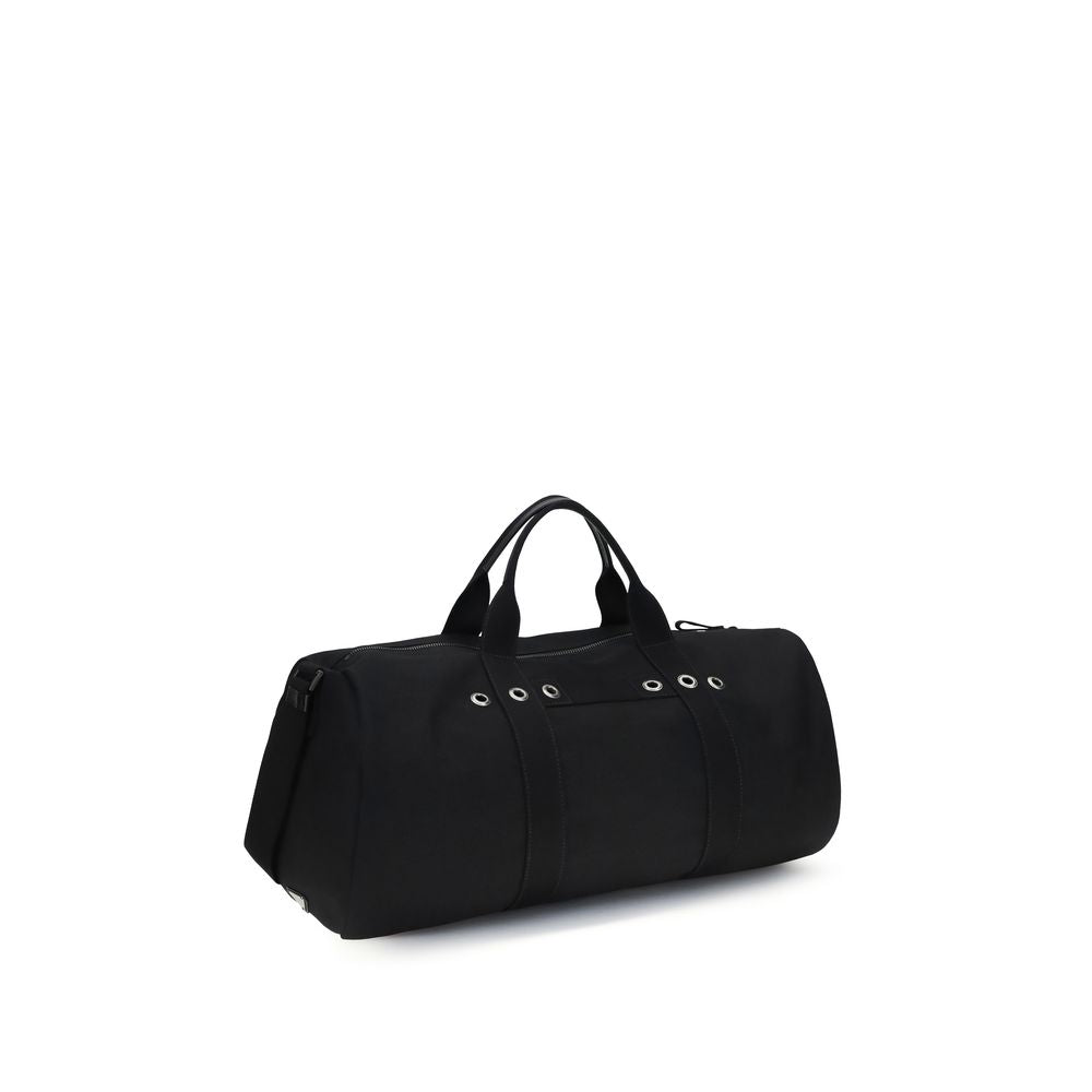 Schwarze Baumwoll-Reisetasche