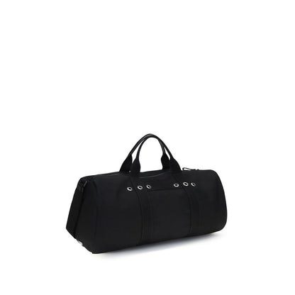 Schwarze Baumwoll-Reisetasche