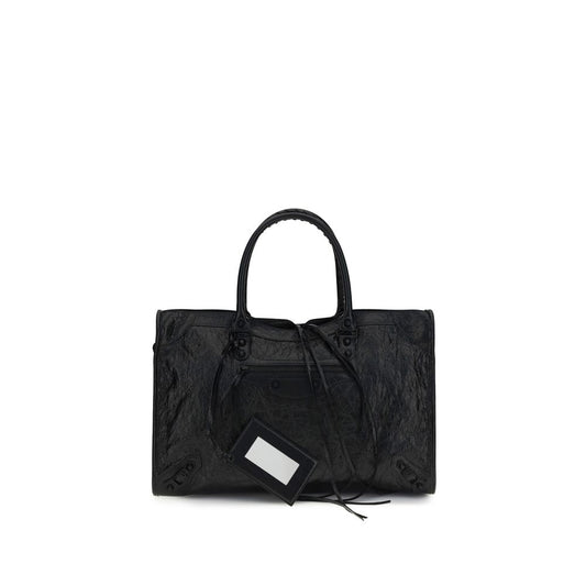 Schwarze Lammleder Schultertasche Ovis Aries Aries