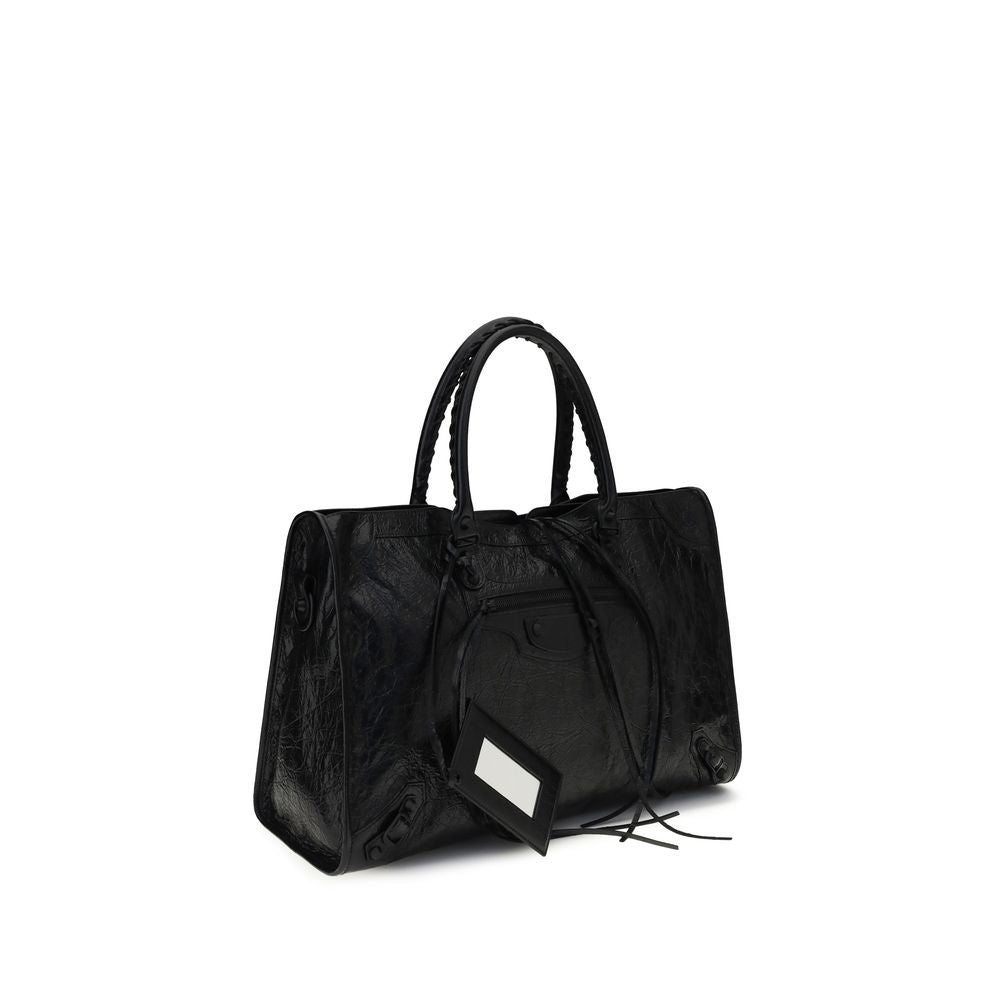 Schwarze Lammleder Schultertasche Ovis Aries Aries
