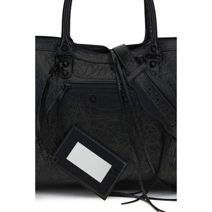 Schwarze Lammleder Schultertasche Ovis Aries Aries