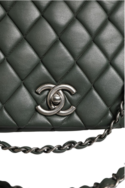 Gesteppte Lammleder New Bubble Flap Bag