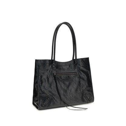 Schwarze Lammleder Schultertasche Ovis Aries Aries