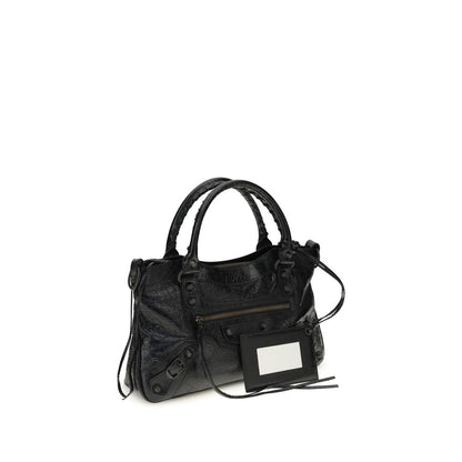 Schwarze Lammleder Schultertasche Ovis Aries Aries