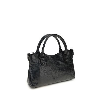 Schwarze Lammleder Schultertasche Ovis Aries Aries
