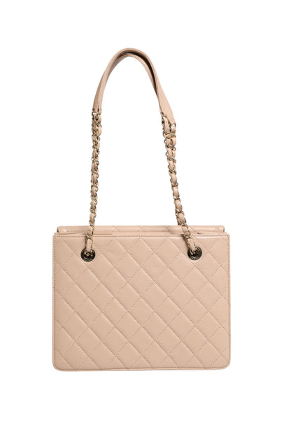 Gesteppte Leder Beauty Lock Flap Bag
