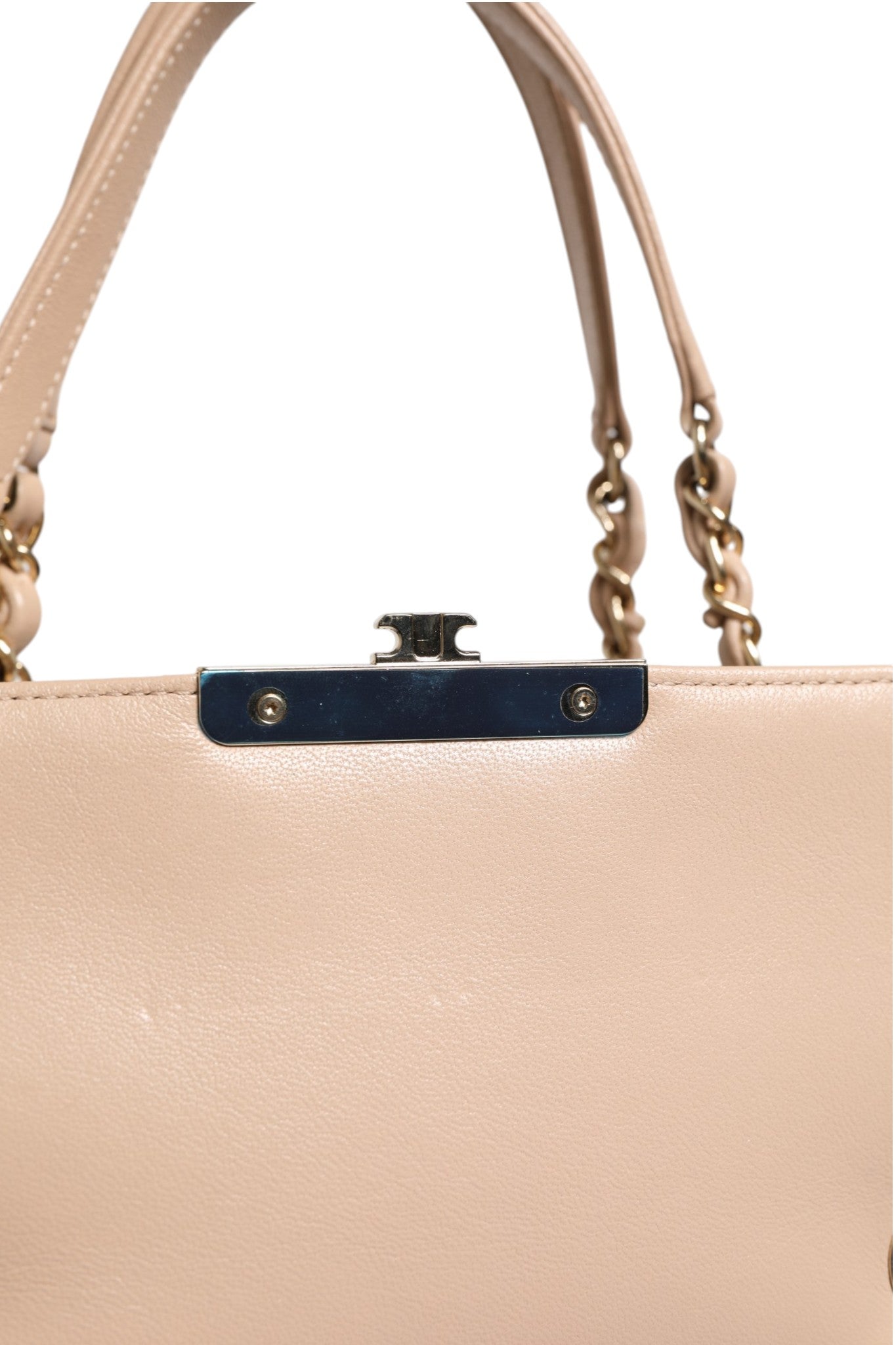 Gesteppte Leder Beauty Lock Flap Bag