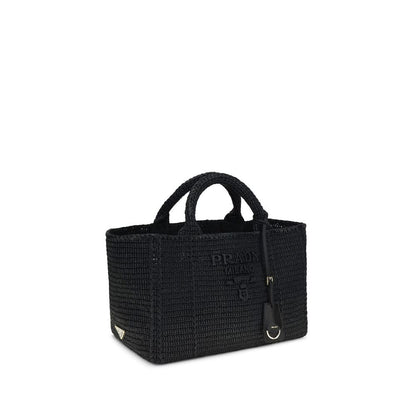Schwarze Schultertasche aus Viskose