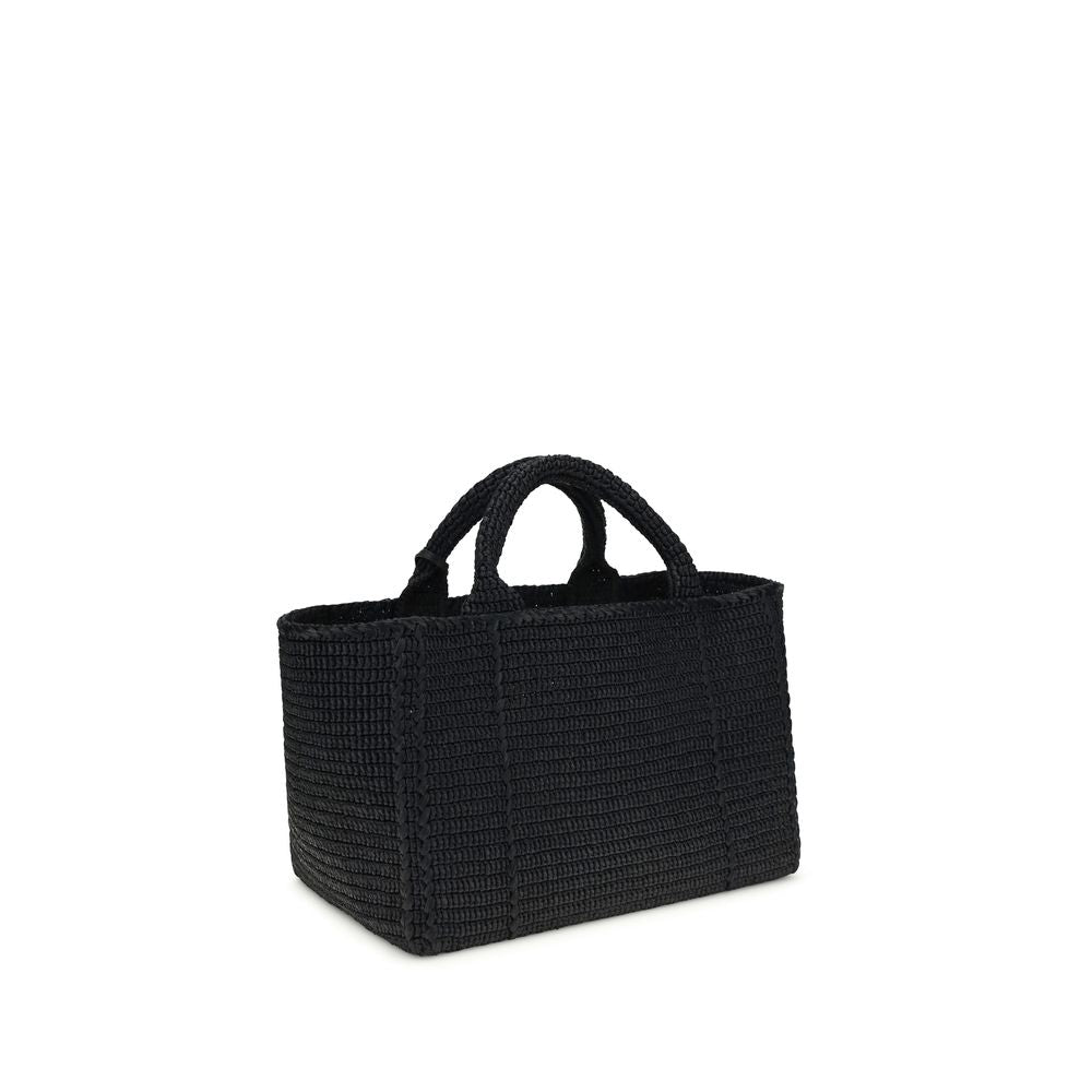 Schwarze Schultertasche aus Viskose