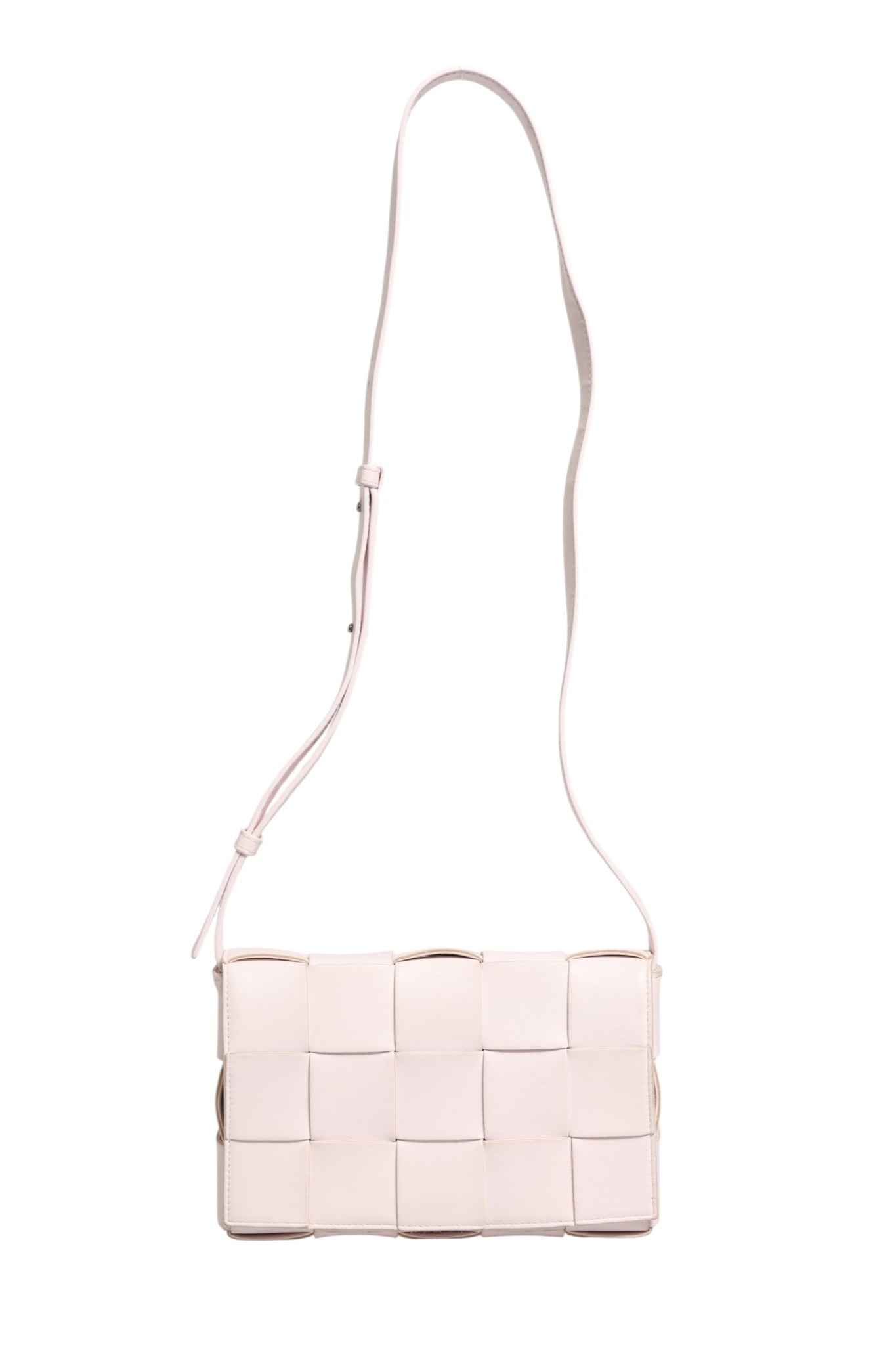 Pink Intrecciato Cassette Schultertasche