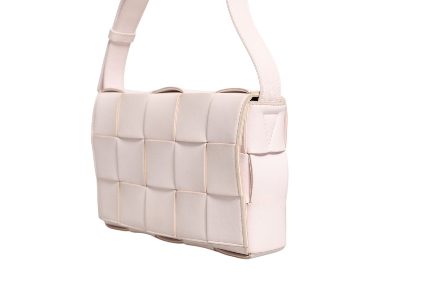 Pink Intrecciato Cassette Schultertasche