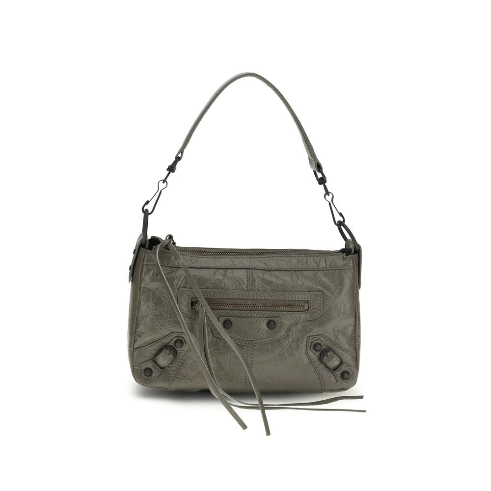 Schultertasche aus zweifarbigem Kalbsleder Bos Taurus