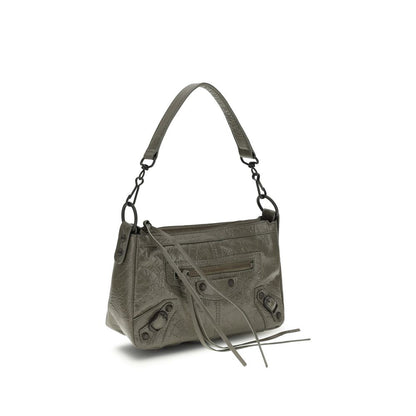 Schultertasche aus zweifarbigem Kalbsleder Bos Taurus
