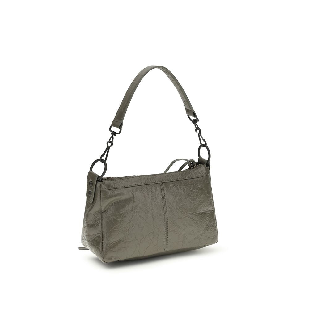 Schultertasche aus zweifarbigem Kalbsleder Bos Taurus