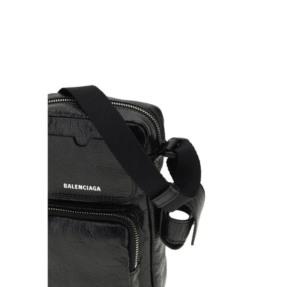 Schwarze Lammleder Schultertasche Ovis Aries Aries