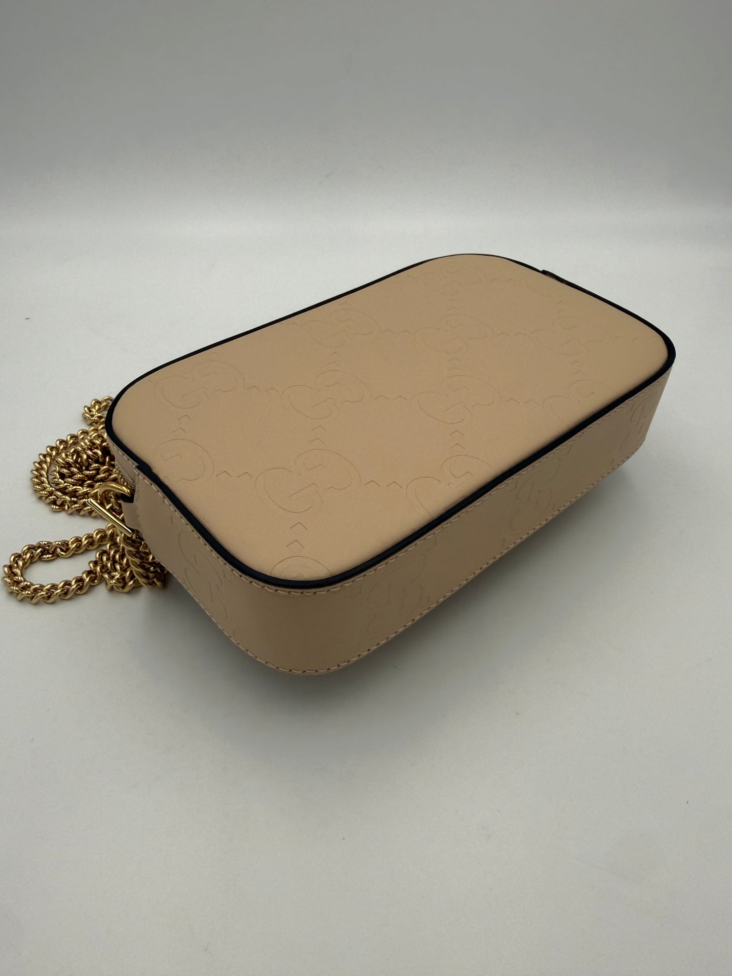 GUCCI GG Jumbo Beige mit Fronttasche Umhängetasche