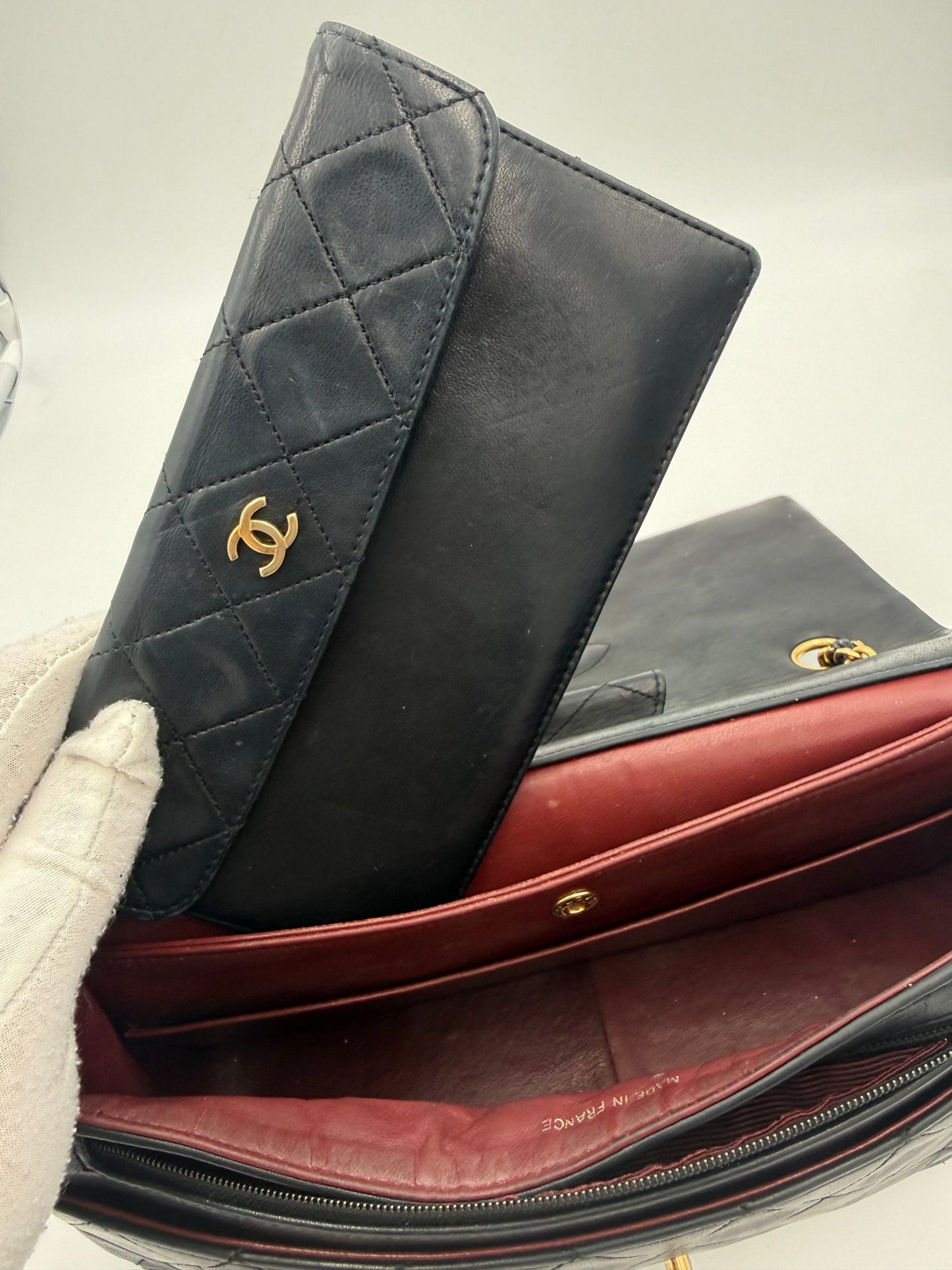 CHANEL Timeless Classic Handtasche mit abnehmbarer Pochette