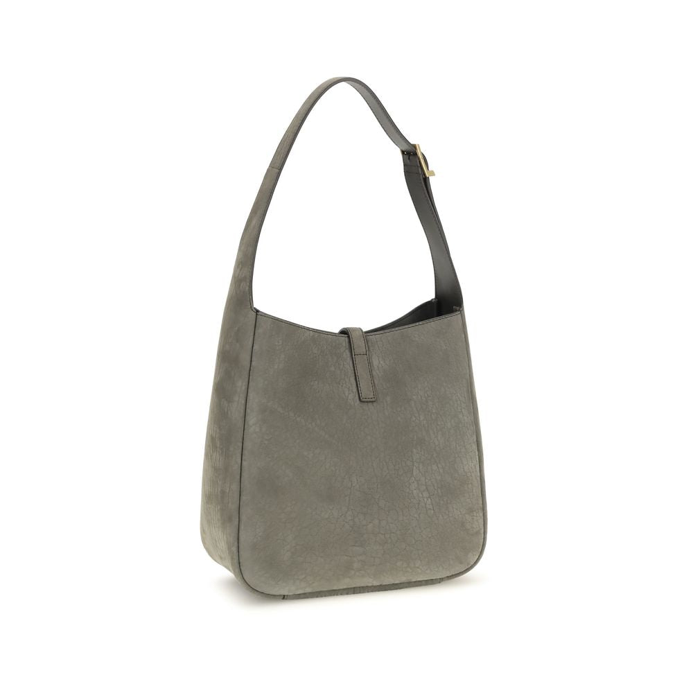 Graue Bos Taurus Kalbsleder Schultertasche