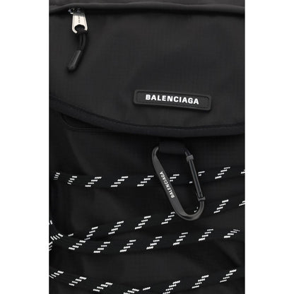 Schwarzer Nylon-Rucksack