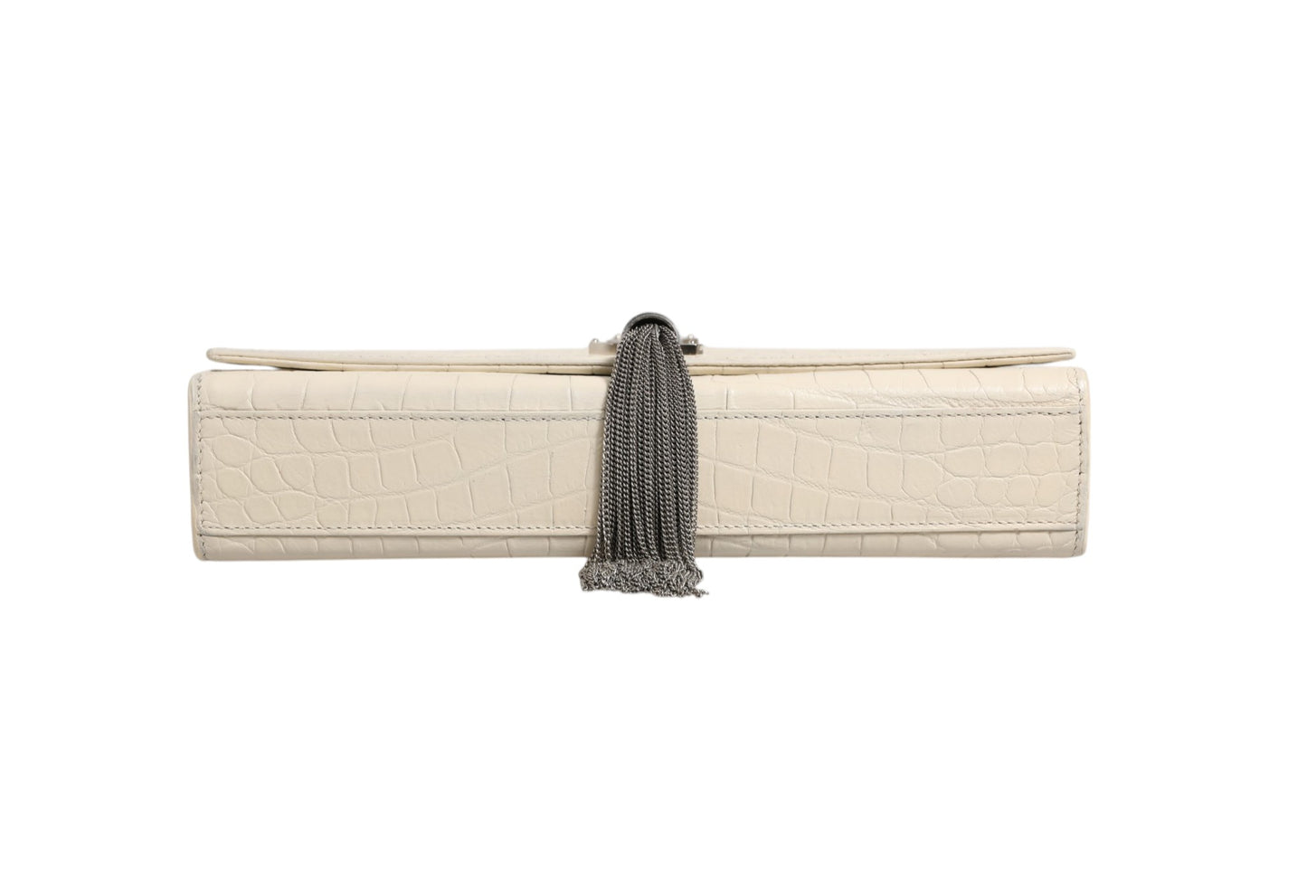 Kate Tassel Small Krokoprägung Leder