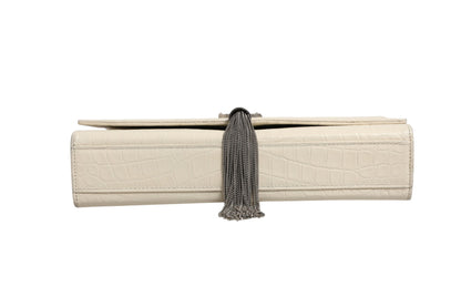 Kate Tassel Small Krokoprägung Leder