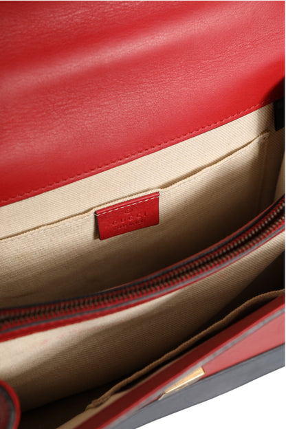 Dionysus Bamboo Medium Henkeltasche Weiß Blau Rot