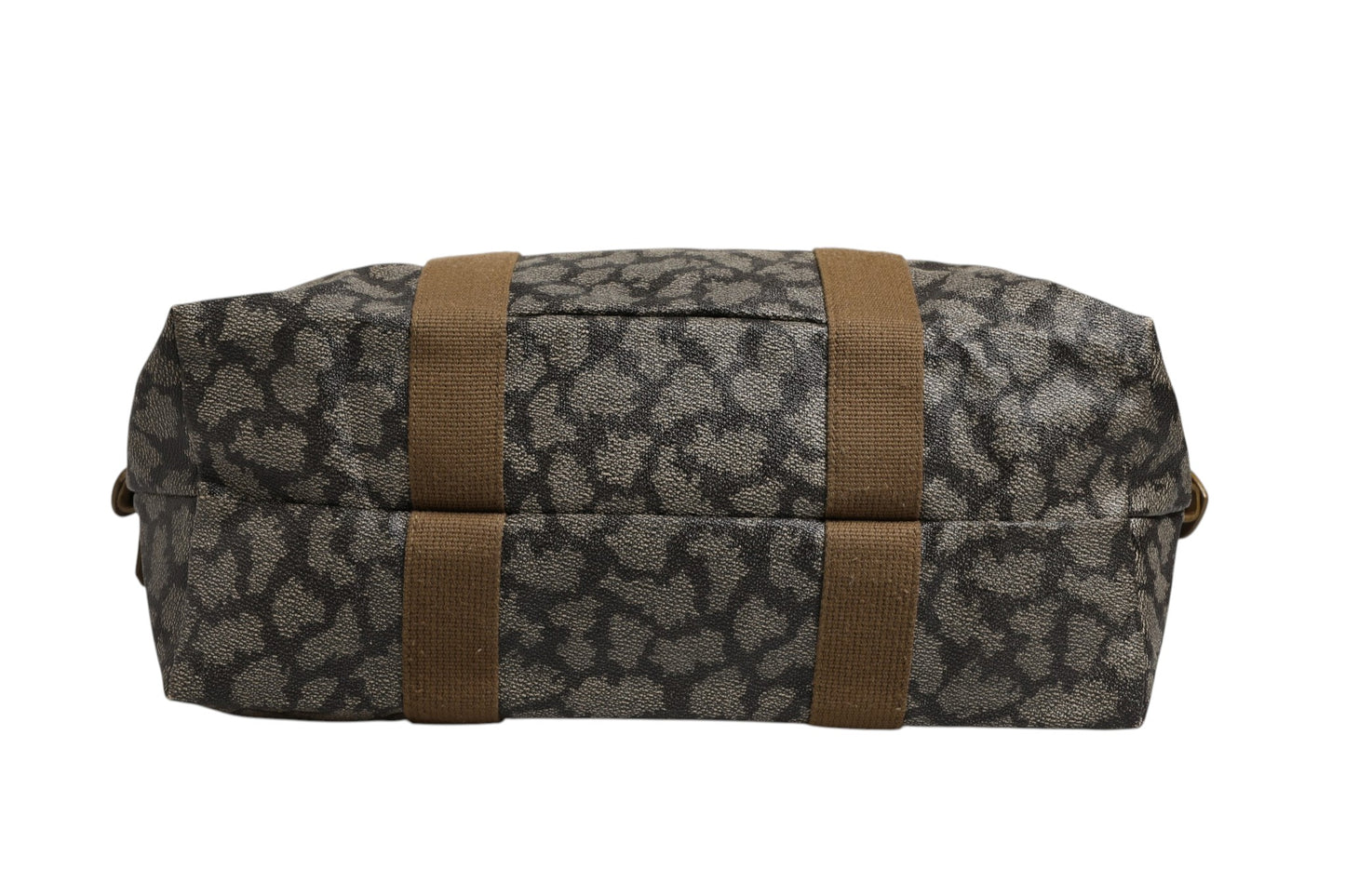 Duffel Bag aus Canvas mit grün-braunem Muster
