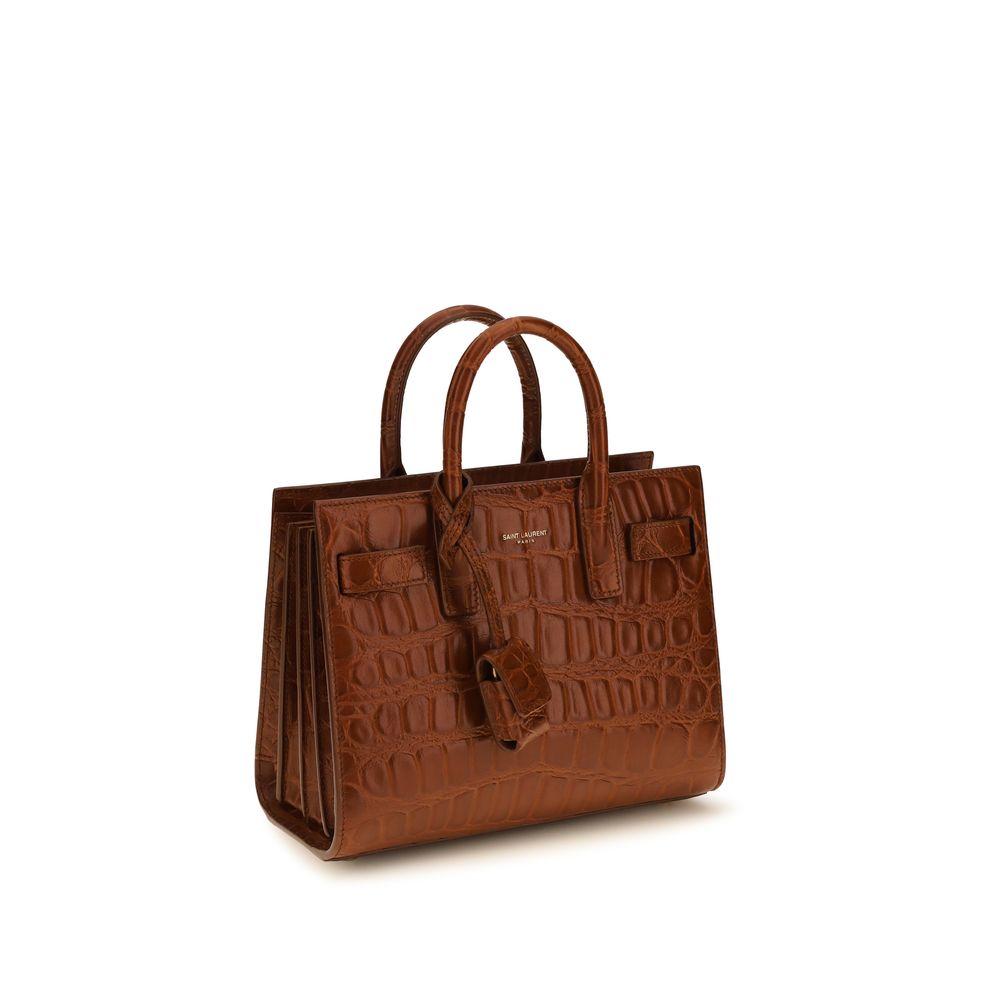 Braune Kalbsleder Bos Taurus Handtasche