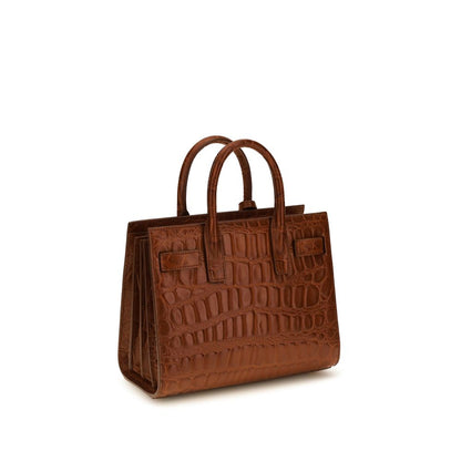 Braune Kalbsleder Bos Taurus Handtasche