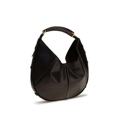 Braune Kalbsleder Bos Taurus Schultertasche