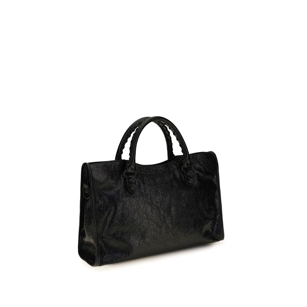 Schwarze Lammleder Schultertasche Ovis Aries Aries