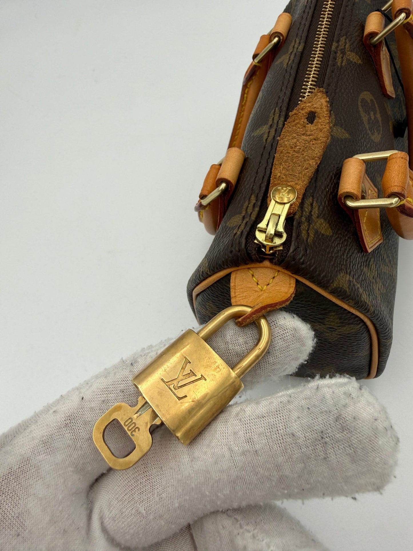 LOUIS VUITTON Nano Speedy Monogram Handtasche
