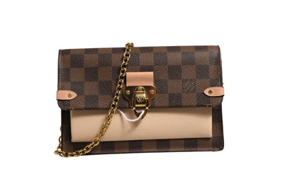 Vavin Chain Wallet aus Damier Ebene Canvas