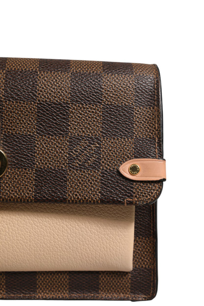 Vavin Chain Wallet aus Damier Ebene Canvas