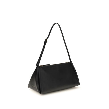 Schwarze Kalbsleder Bos Taurus Handtasche