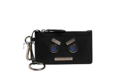 Vitello Liberty Nieten-Münztasche & Schlüsselanhänger Ardesia