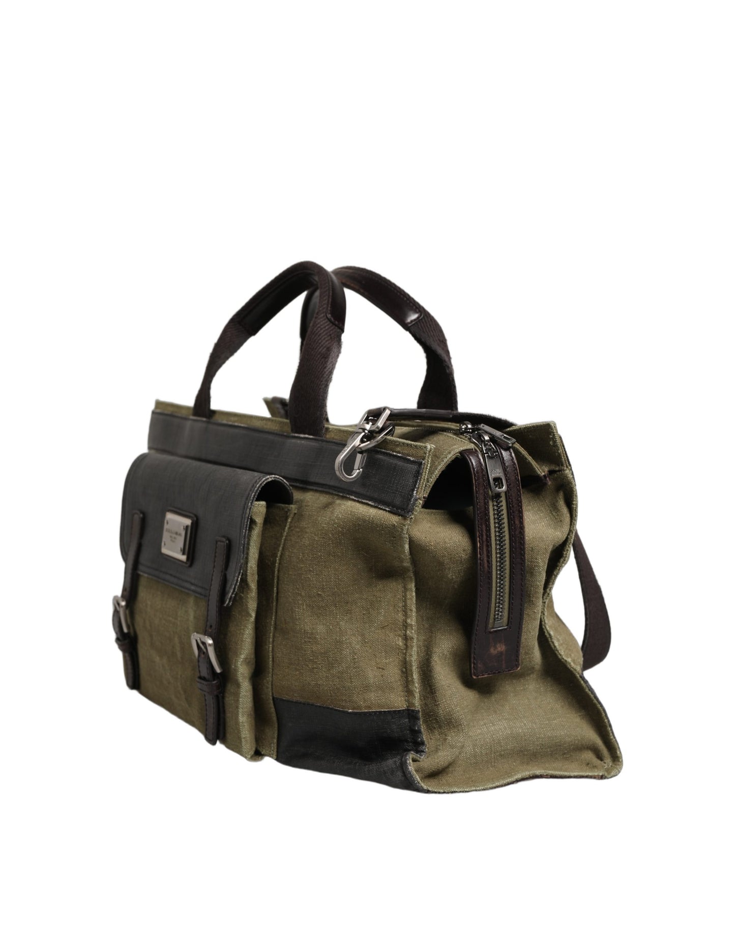 Militärgrüne zweifarbige Tote Reisetasche Schultertasche