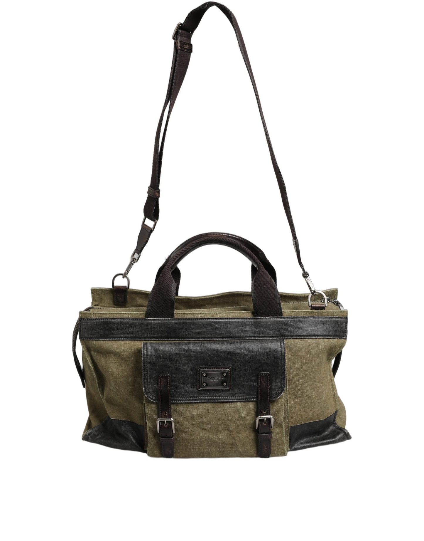Militärgrüne zweifarbige Tote Reisetasche Schultertasche