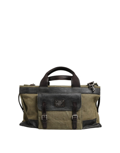 Militärgrüne zweifarbige Tote Reisetasche Schultertasche