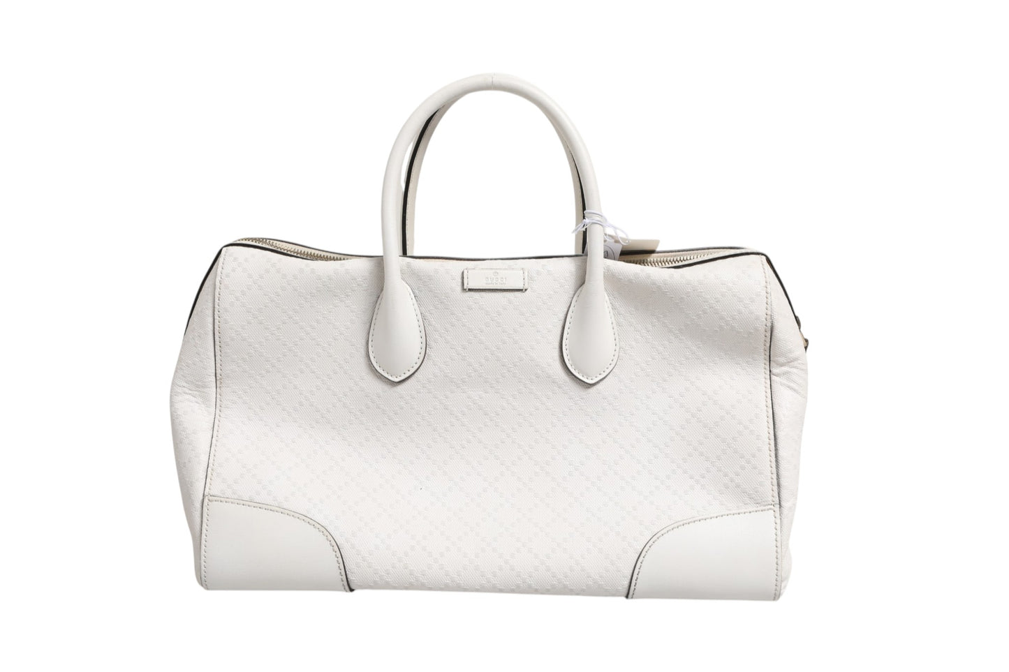 Medium Diamante Leder Boston Bag