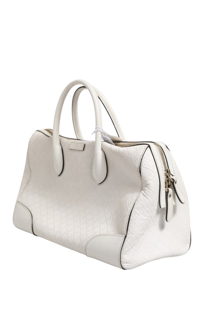 Medium Diamante Leder Boston Bag
